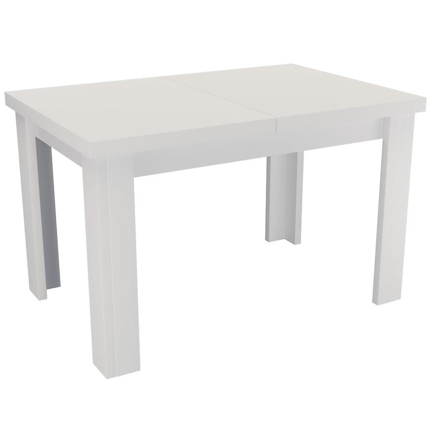 Rozkladací stôl  malý 120/160x80cm biela alpská
