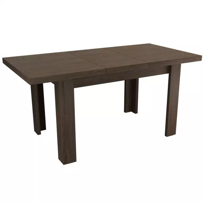 Rozkladací stôl  malý Indianapolis 120/160x80cm tmavý jaseň