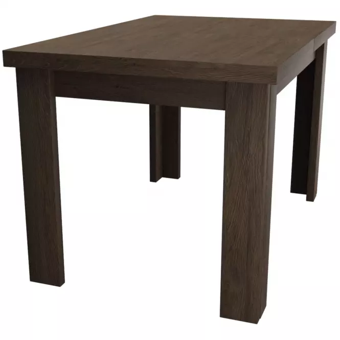 Rozkladací stôl  malý Indianapolis 120/160x80cm tmavý jaseň