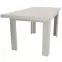 Rozkladací stôl  malý Kora 120/160x80cmx80 kraft biely,4