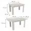 Rozkladací stôl  malý Kora 120/160x80cmx80 kraft biely,5