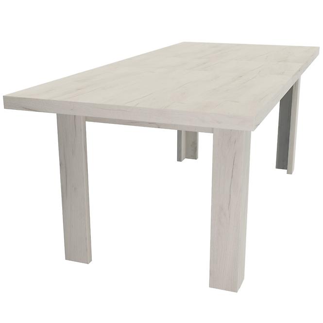 Rozkladací stôl  veľký Kora 160/200x90cm kraft biely