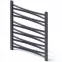 Kúpeľňový radiátor Łezka 3D Ł3D 12/40 čierna 675x440 mm