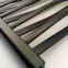 Kúpeľňový radiátor Łezka 3D Ł3D 12/40 čierna 675x440 mm,5