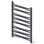 Kúpeľňový radiátor Łezka 3D Ł3D 16/40 čierna 910x440 mm