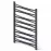 Kúpeľňový radiátor Łezka 3D Ł3D 16/40 čierna 910x440 mm