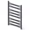 Kúpeľňový radiátor Łezka 3D Ł3D 16/40 čierna 910x440 mm