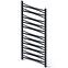 Kúpeľňový radiátor Łezka 3D Ł3D 22/40 čierna 1205x440 mm