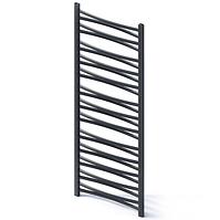 Kúpeľňový radiátor Łezka 3D Ł3D 26/40 čierna 1435x440 mm