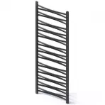 Kúpeľňový radiátor Łezka 3D Ł3D 26/50 čierna 1435x540 mm