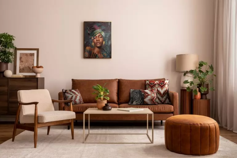 Obliečka na vankúš Cebra 45x30 béžová bordová 404803