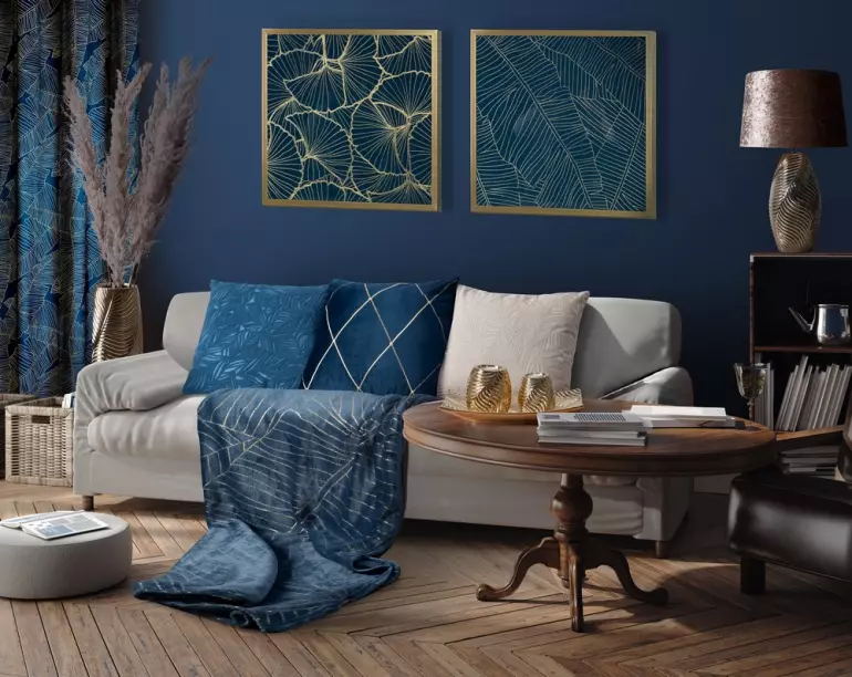 Obliečka na vankúš Octavia 40x40 modrá 386979,5