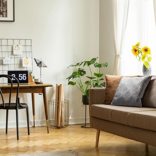 Obliečka na vankúš Ria2 45x45 tmavobéžová 378848,4