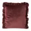 Obliečka na vankúš Velvet/25/N 45x45 červený volán 387651