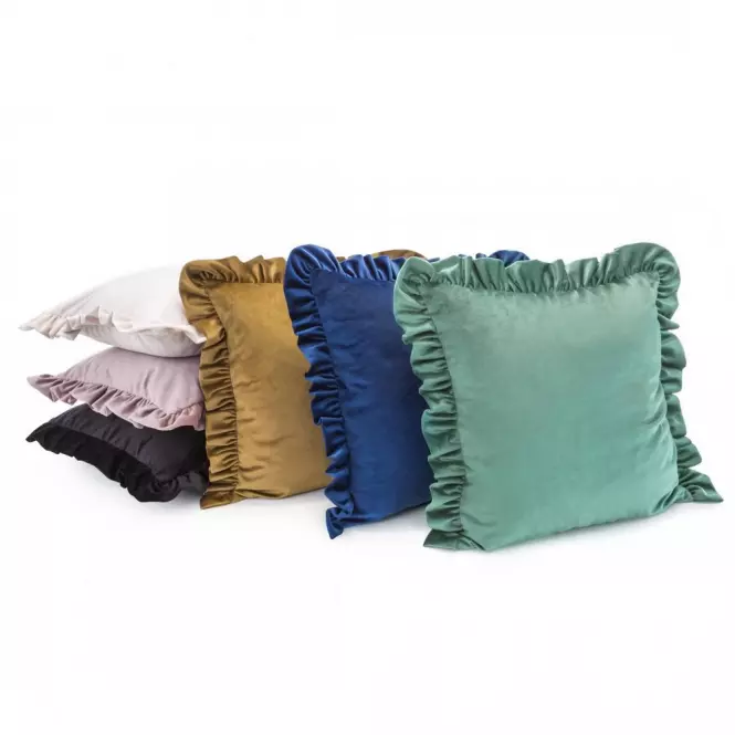 Obliečka na vankúš Velvet/25/N 45x45 červený volán 387651,7