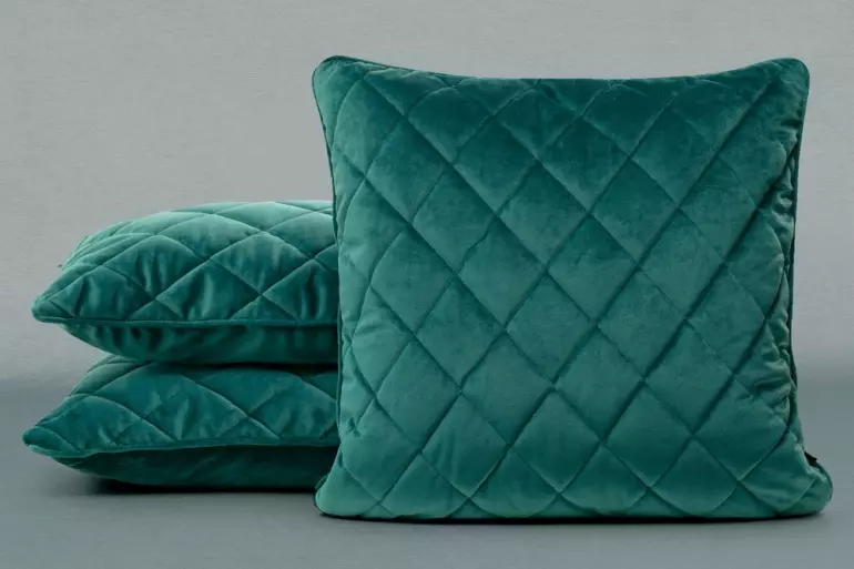 Obliečka na vankúš Velvet/28/D 50x50 tyrkysová 387718,6