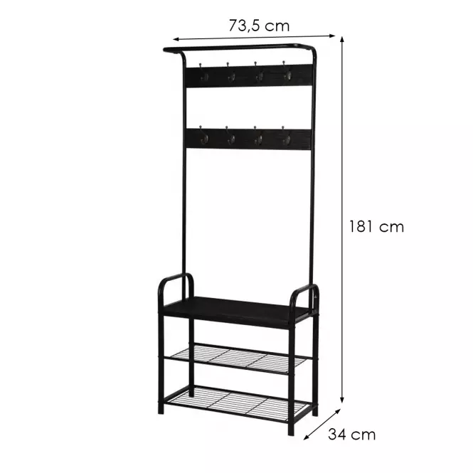 Predsieňový nábytok Fremont 21298D čierna,2