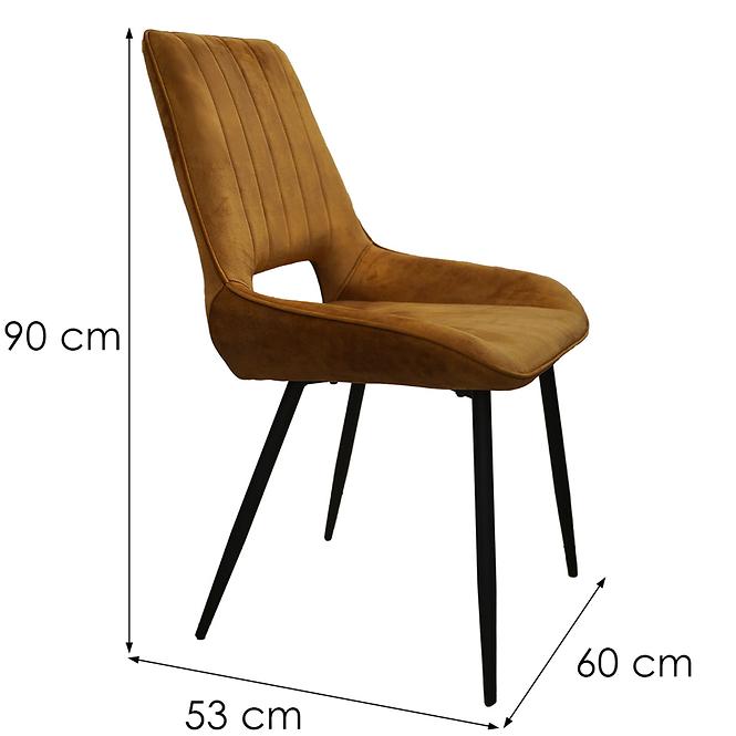 Stolička Quinn TC-1780V horčica