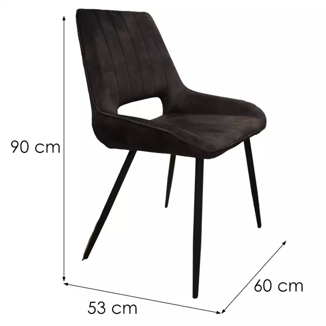 Stolička Quinn TC-1780V hnedá