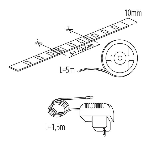 Páska LED RGB SET 5M,2
