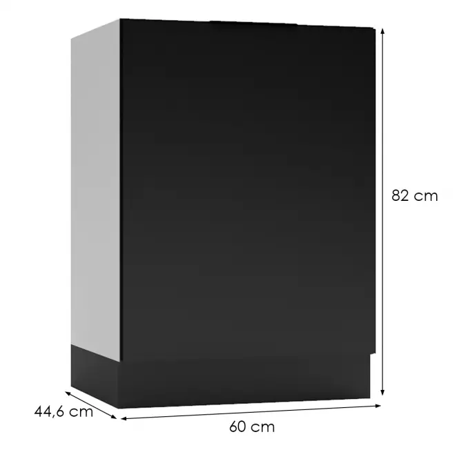 Kuchynská skrinka Mina D60PC čierna