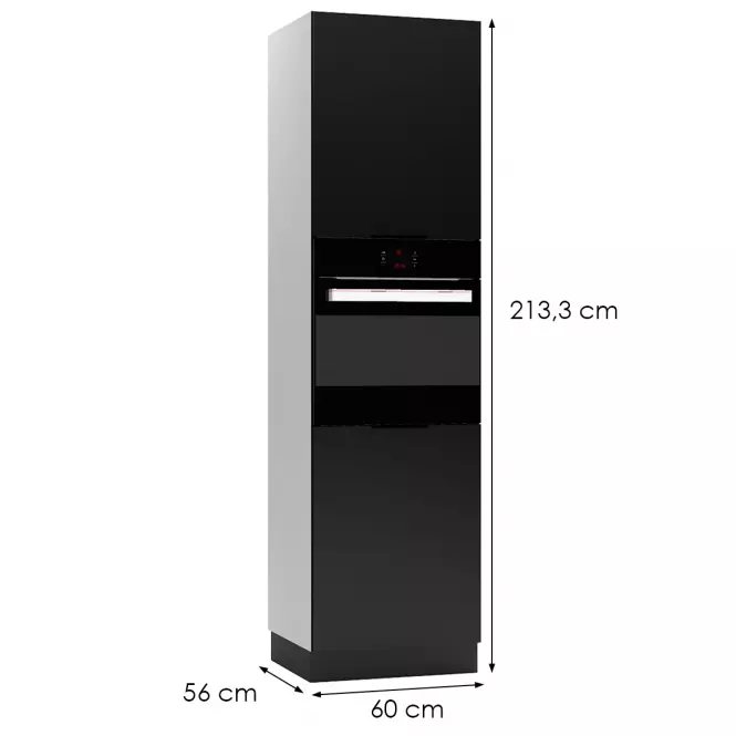 Kuchynská skrinka Mina D60 PK/2133 čierna