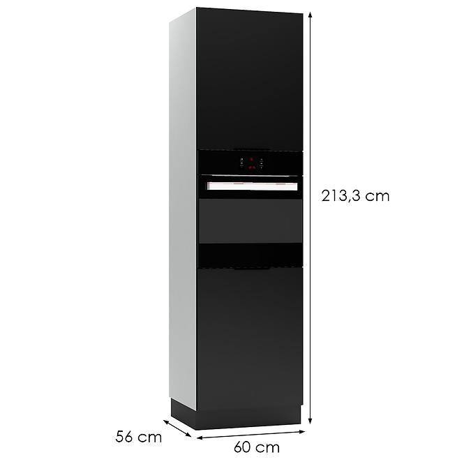 Kuchynská skrinka Mina D60 PK/2133 čierna