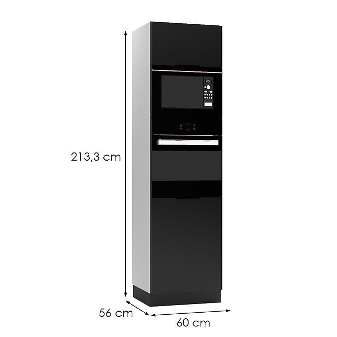 Kuchynská skrinka Mina D60 PK MV/2133 čierna