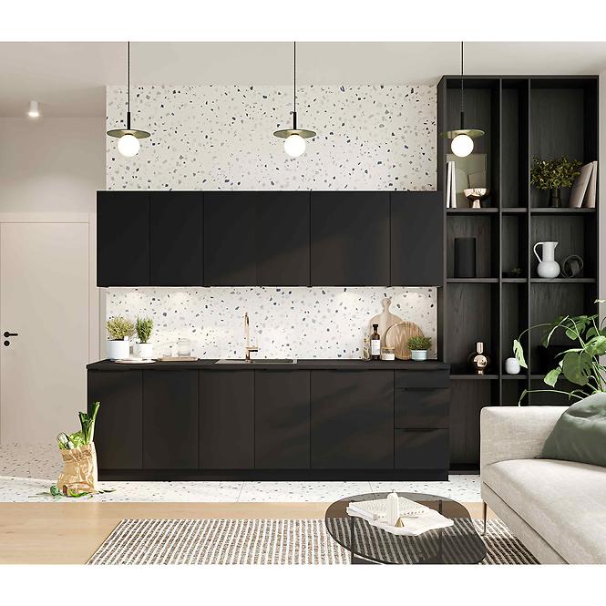 Kuchynská skrinka Mina D60 PK MV/2133 čierna