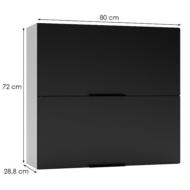 Kuchynská skrinka Mina W80GRF/2 čierna