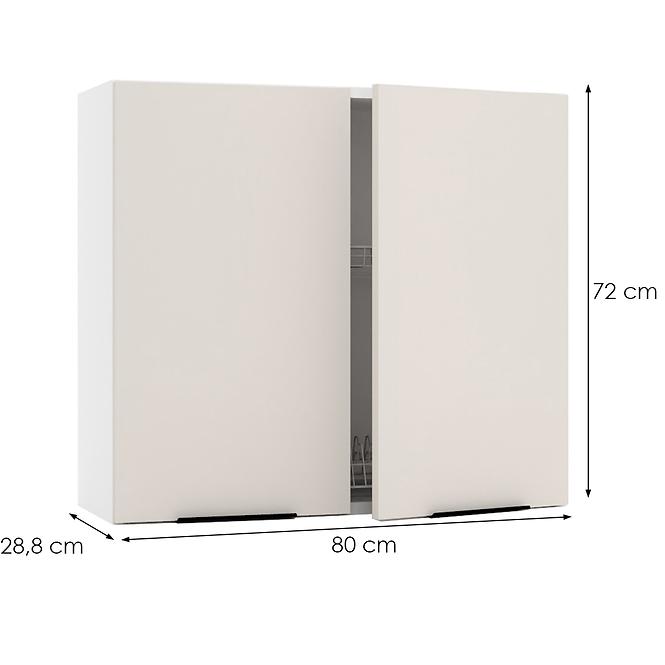Kuchynská skrinka Sonja W80SU ALU béžový,2