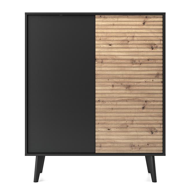 Komoda WILLOW WKD 104 dąb artisan/čierna