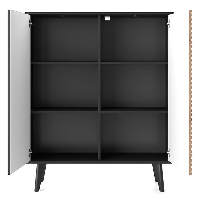 Komoda WILLOW WKD 104 dąb artisan/čierna