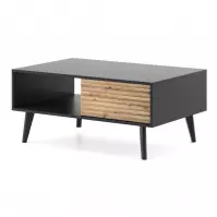 Konferenčný stolík WILLOW dub artisan/čierna
