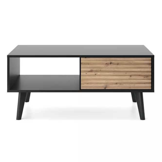 Konferenčný stolík WILLOW dub artisan/čierna