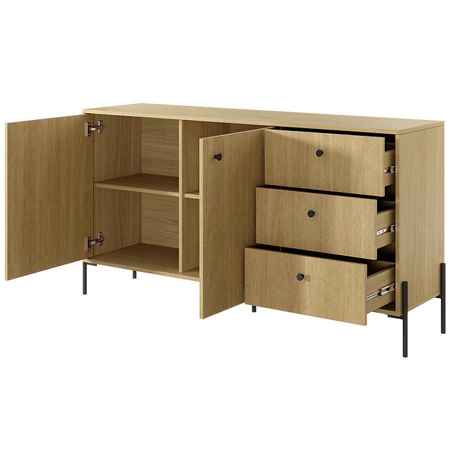 Komoda  SCANDI 153 2D3S scandi dub/scandi jedľa,4