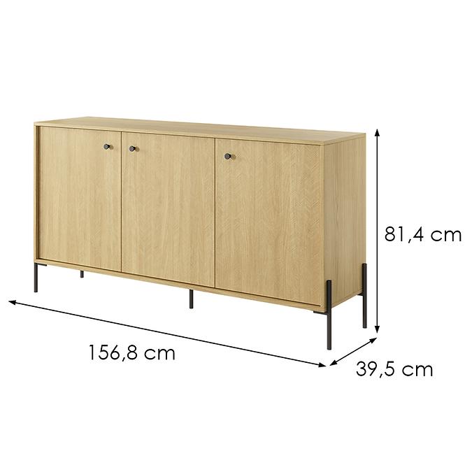 Komoda SCANDI 153 3D scandi dub/scandi jedľa,5