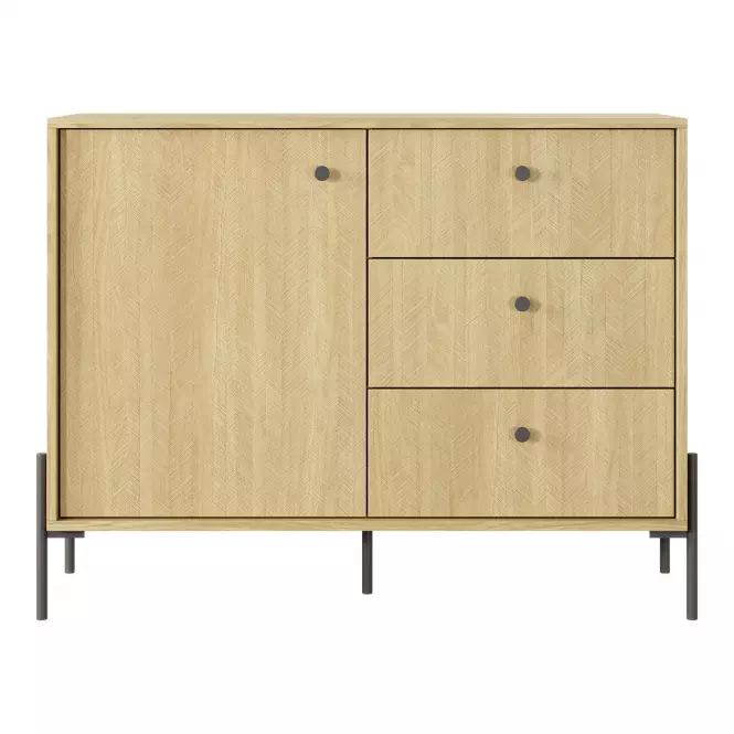 Komoda SCANDI 103 D3S scandi dub/scandi jedľa