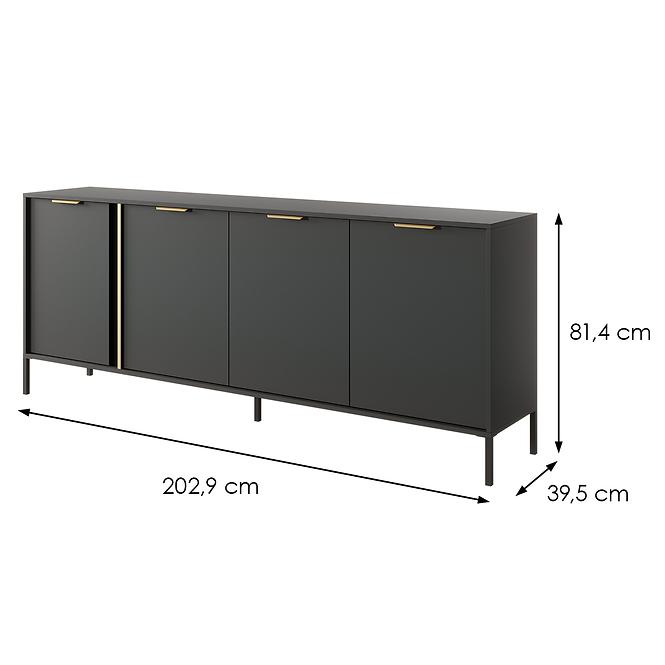 Komoda LARS  203 4D Antracyt