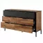 Komoda MILTON 138 6S gaštan/antracit,3