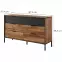Komoda MILTON 138 6S gaštan/antracit,4