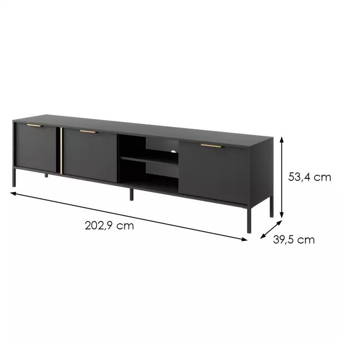 TV stolík RTV LARS F 203 Antracit,2