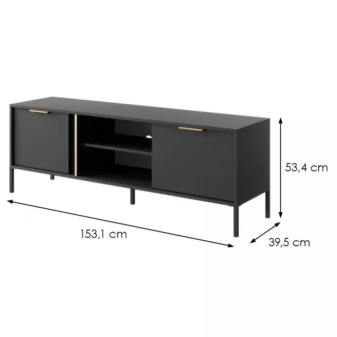 TV stolík RTV LARS G 153 Antracyt