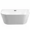 Voľne stojaca vaňa prístenná Vica New 150/80+sifón klik klak zlatá s prepadom slim zlatým