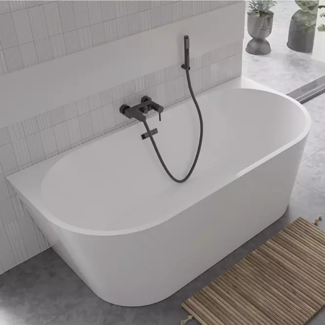 Voľne stojaca vaňa prístenná Vica New 170/80 + sifón klik klak s prepadom slim chróm