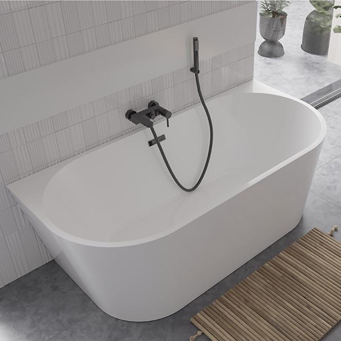 Voľne stojaca vaňa prístenná Vica New 170/80 + sifón klik klak s prepadom slim chróm