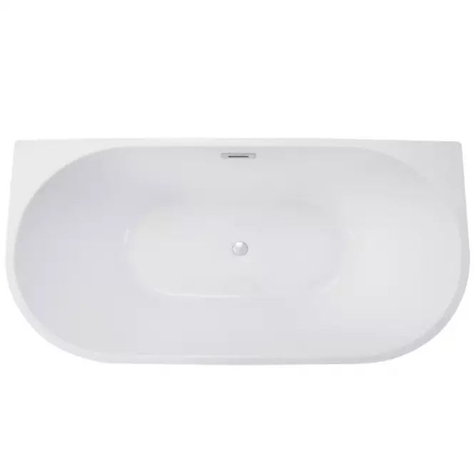 Voľne stojaca vaňa prístenná Vica New 170/80 + sifón klik klak s prepadom slim čiernym