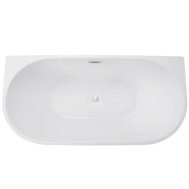 Voľne stojaca vaňa prístenná Vica New 170/80 + sifón klik klak s prepadom slim čiernym