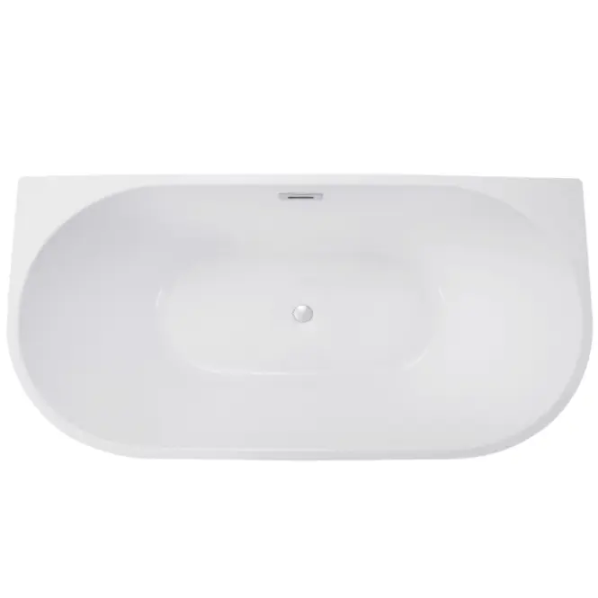 Voľne stojaca vaňa prístenná Vica New 170/80 + sifón klik klak s prepadom slim čiernym,2