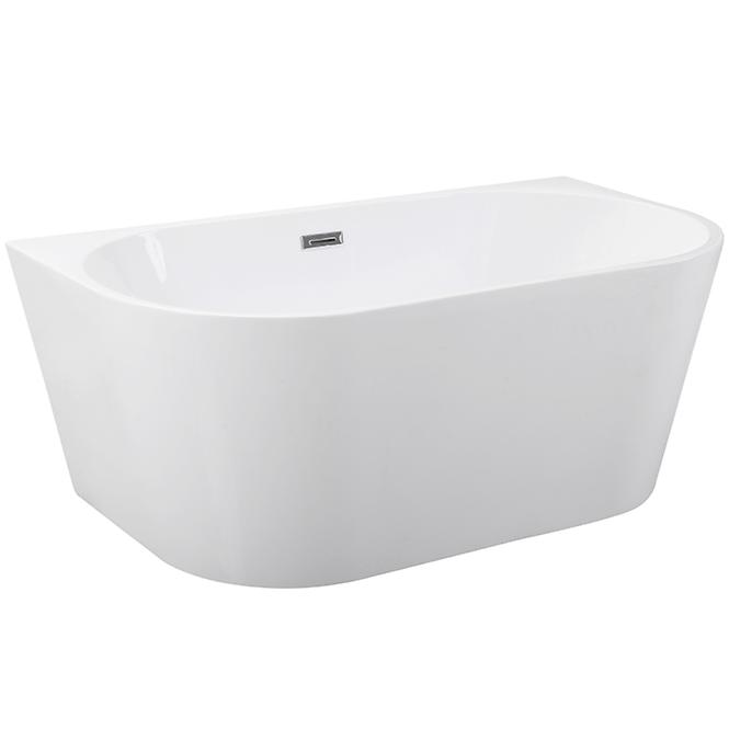 Voľne stojaca vaňa prístenná Vica New 170/80 + sifón klik klak s prepadom slim čiernym,3